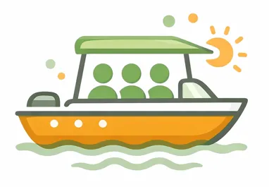 Sailboat with three passengers, representing the personalized private charter experience offered by Cocoa Beach Catamaran for small group sailing adventures.