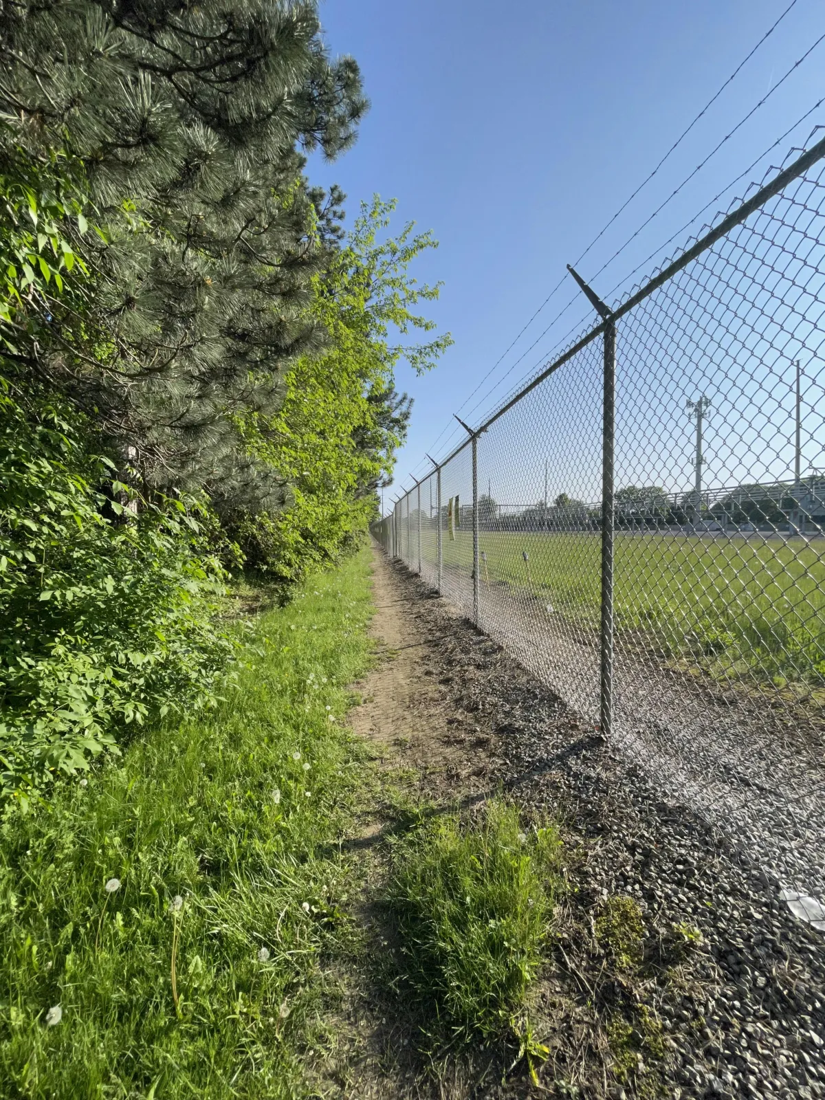 Galvanized Chain Link Fence Harvest Fence & Deck