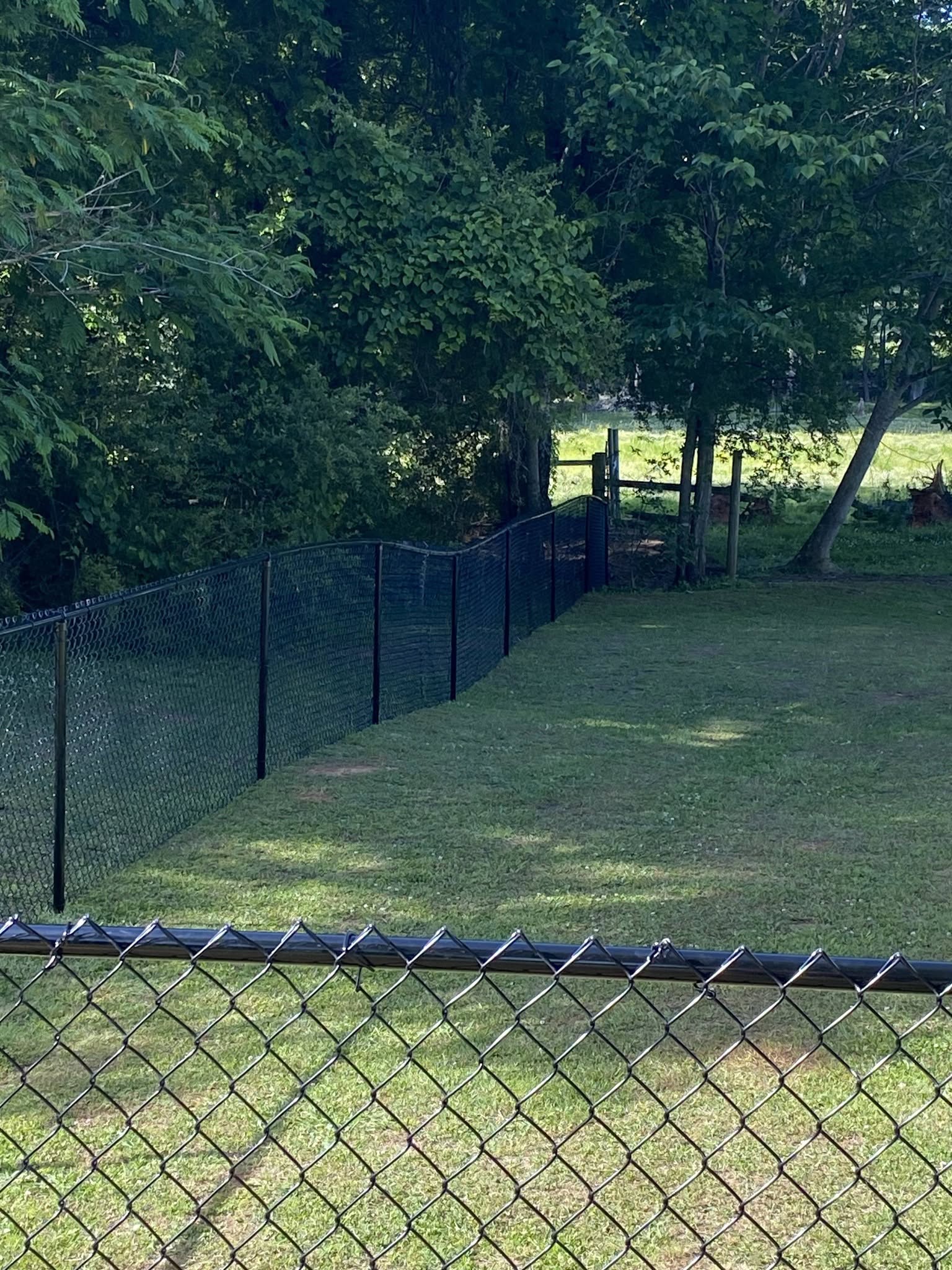 Black Chain Link Fence Harvest Fence & Deck
