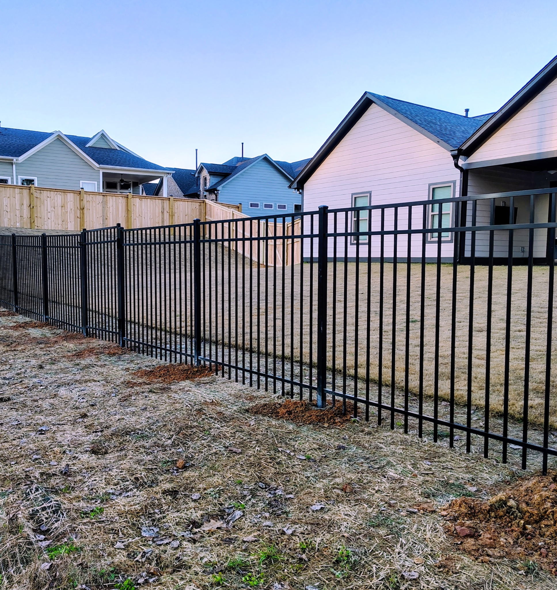 Tall Black Decorative Aluminum Fence Harvest Fence & Deck