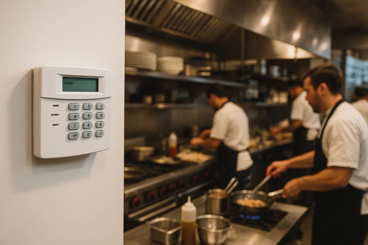 A lock on a wooden door with a chain on it