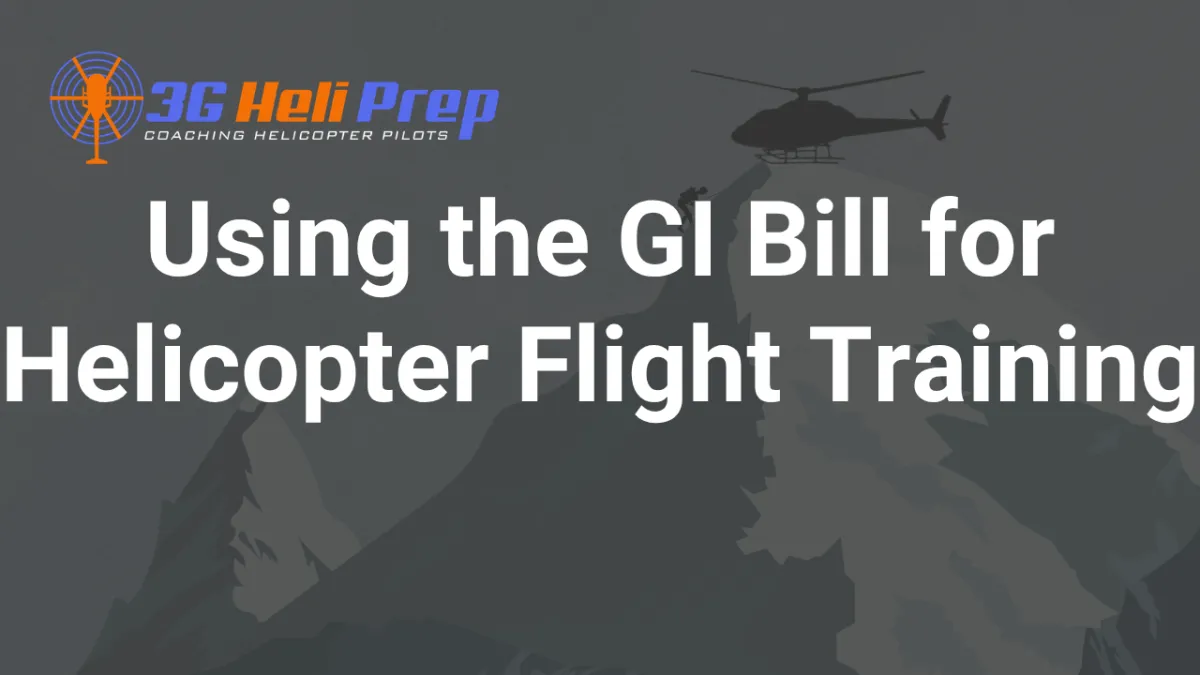 Can You Use the GI Bill for Helicopter Flight Training?