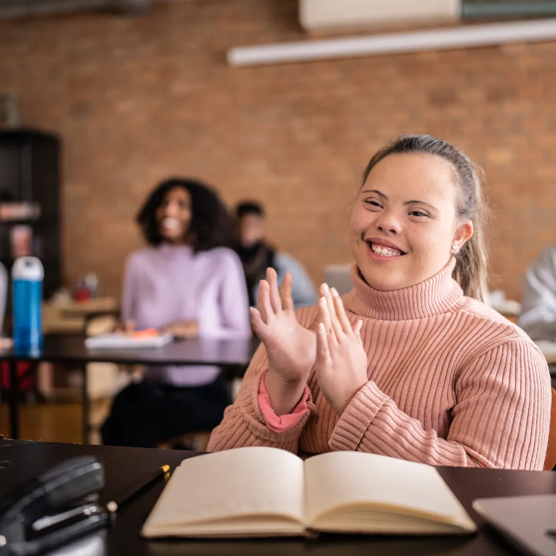 Person with disability making informed decisions.