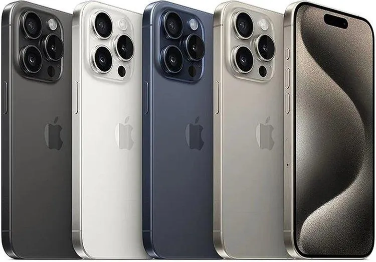 Latest iPhone 15 Pro lineup in various colors — top trade-in value for premium iPhones in DFW and Los Angeles