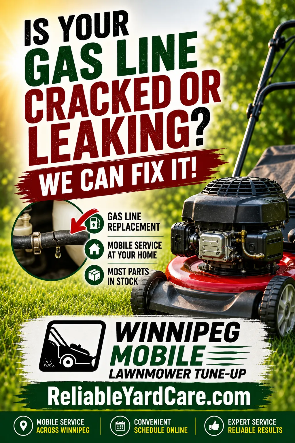 Winnipeg Mobile Lawn mower Tune-Up, mobile lawnmower repair