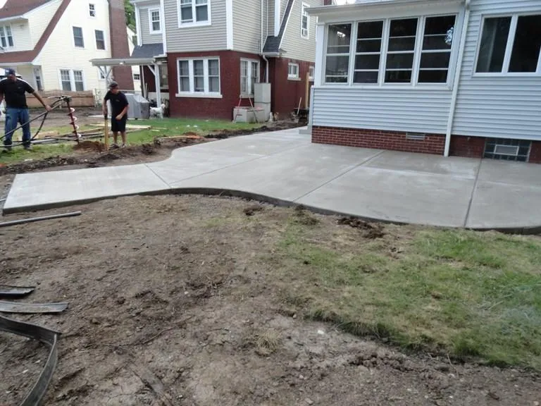 Little Concrete levels Patio.