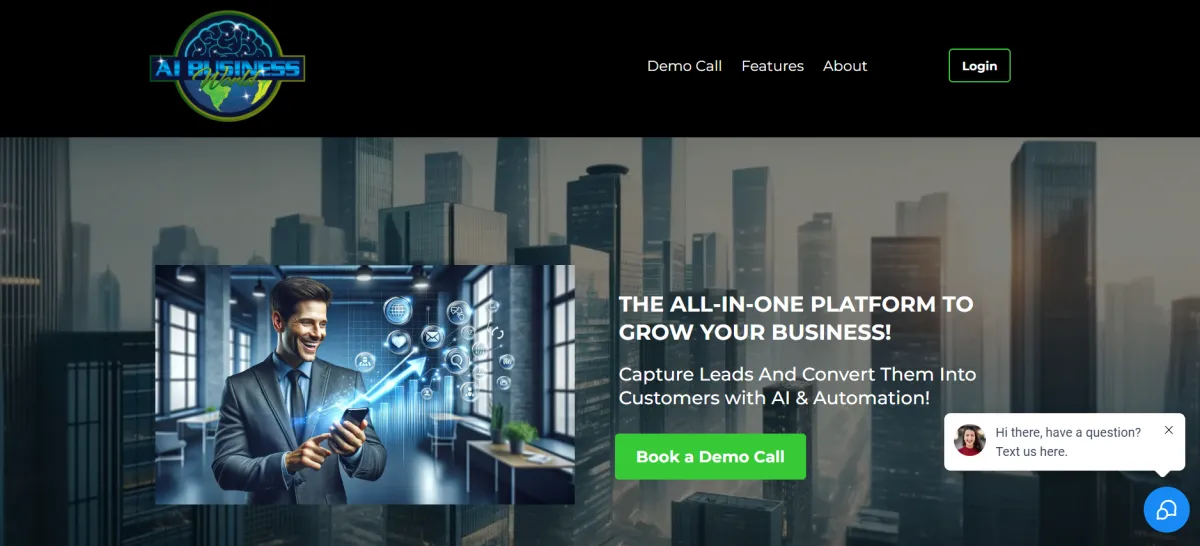 AI Business World Web Page