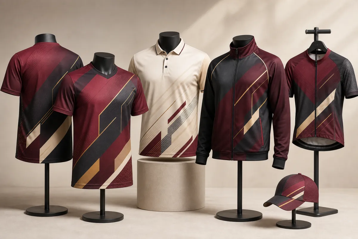 Custom sublimation clothing, sports jerseys, golf shirts and teamwear