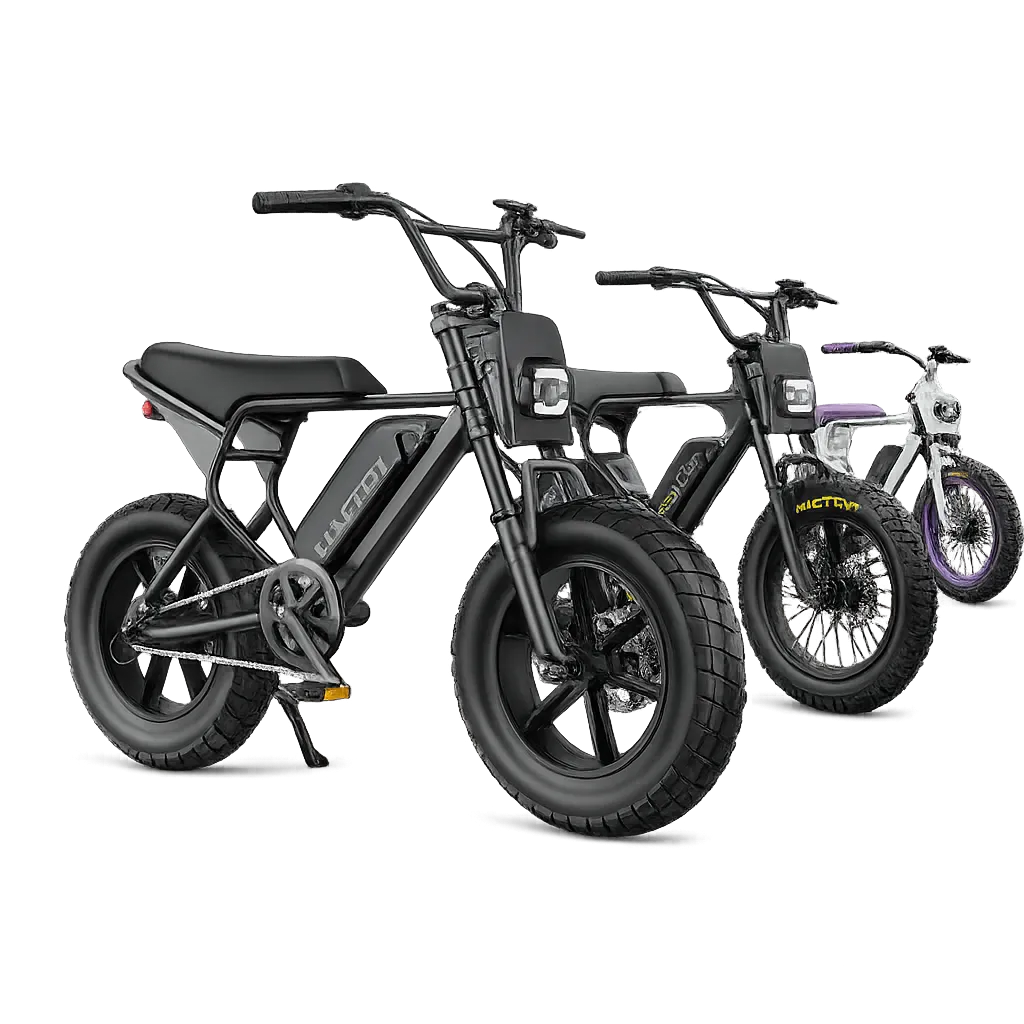 Comparison of Macfox X1, X7, and X2 electric bikes