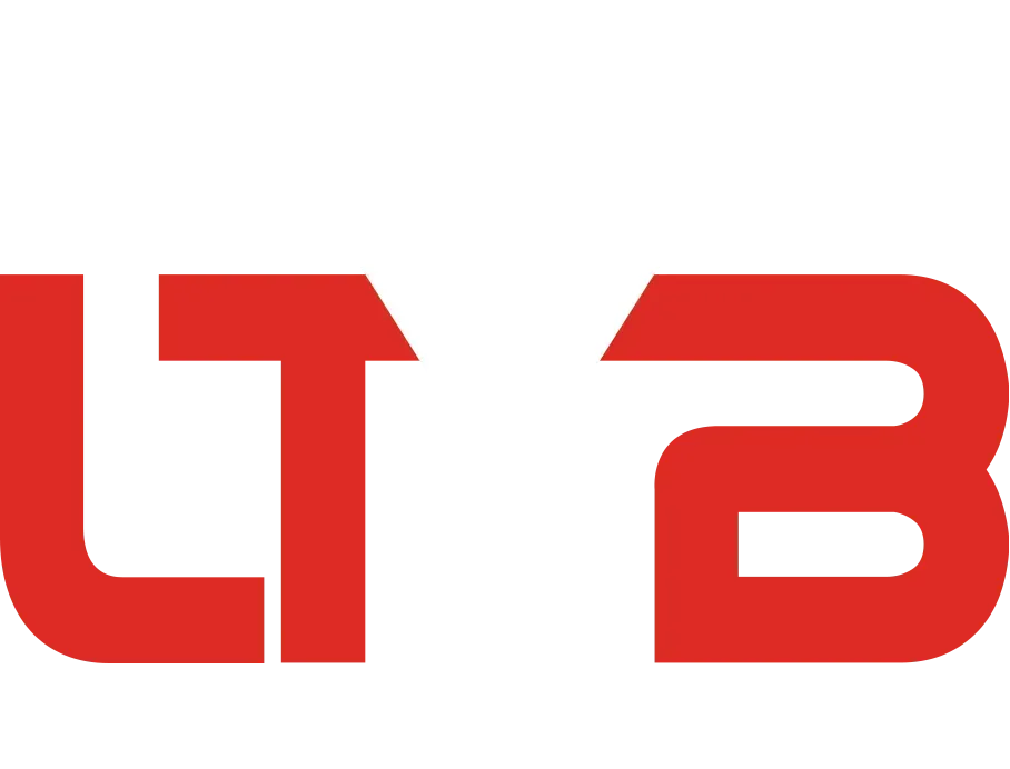 LTYB logo consisting of stylized red and white letters, with 'LISTEN TO YOUR BODY' in small text above and 'WE PERSONALISE YOUR TRAINING' below