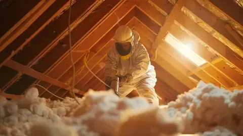 Attic spray foam insulation in Hoboken, NJ