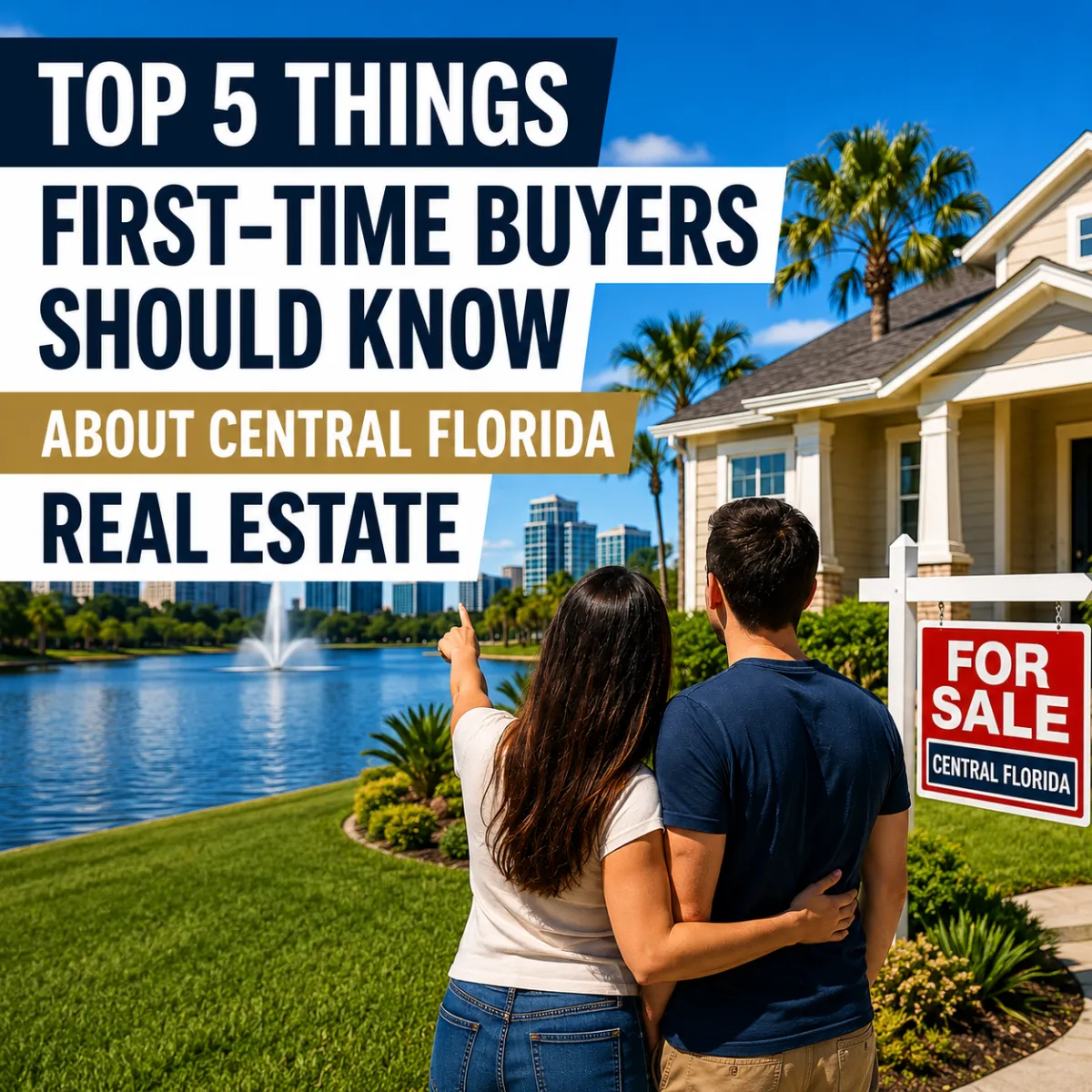 Top 5 Things First-Time Buyers Should Know About Central Florida Real Estate.