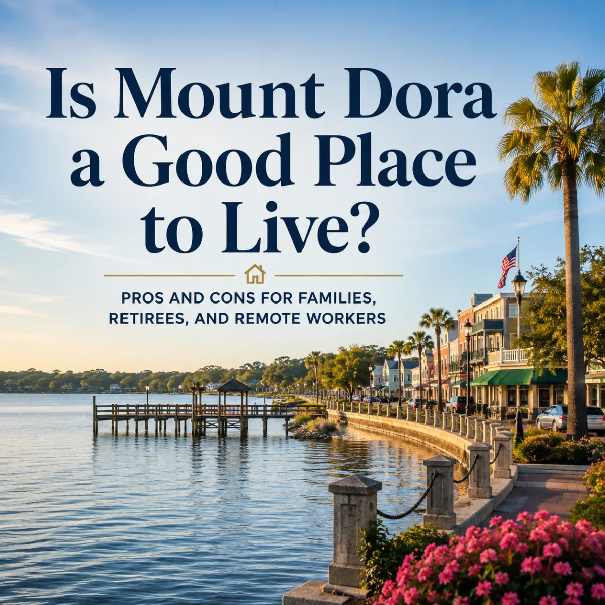 Is Mount Dora a good place to live? A buyer’s guide to the pros and cons for families, retirees, and remote workers considering Central Florida.