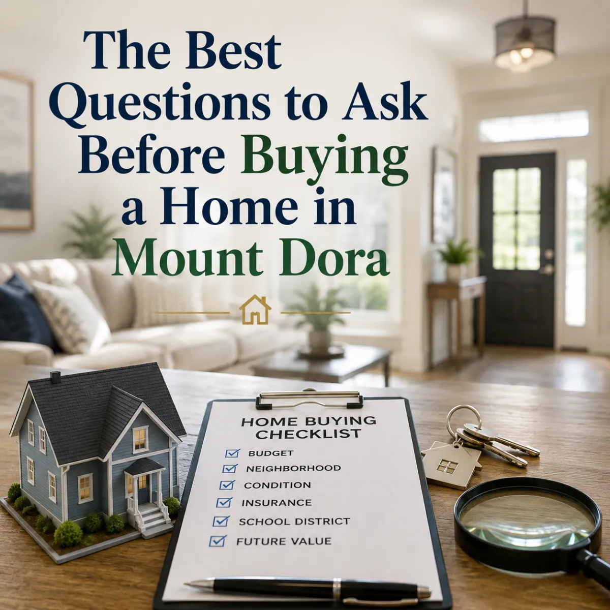 The best questions to ask before buying a home in Mount Dora, Florida.