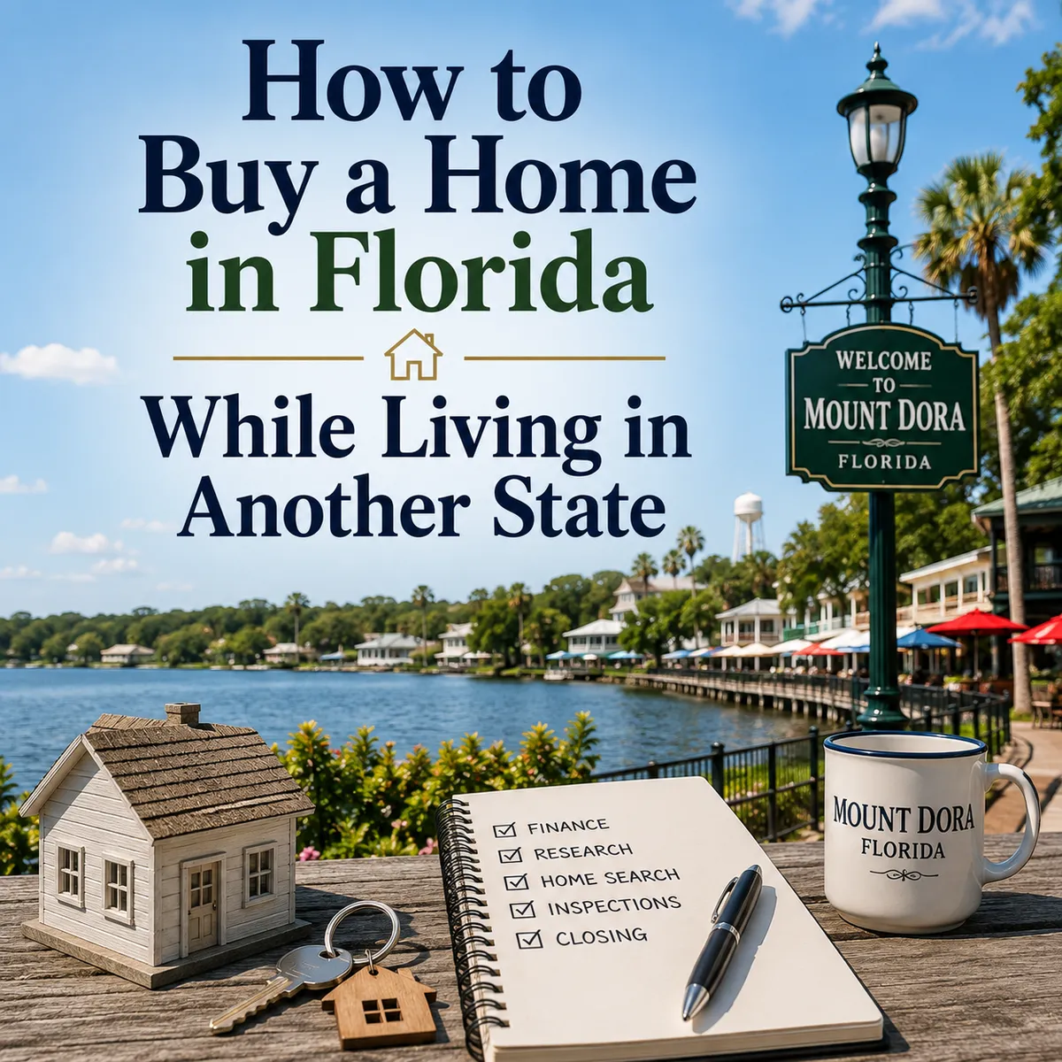 How to buy a home in Florida while living in another state using pre-approval, virtual tours, inspections, insurance research, and remote closing.