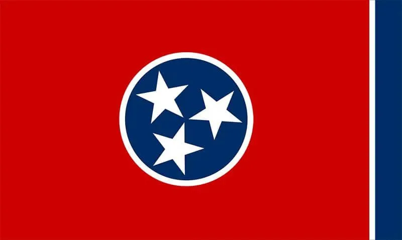 the Tennessee state flag