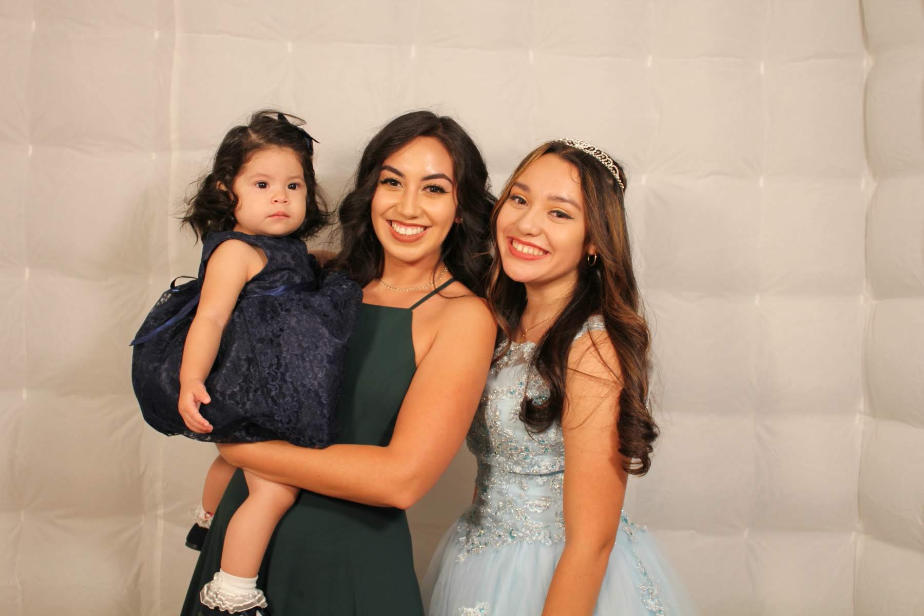 Orange County family portrait captured at elegant event photo booth