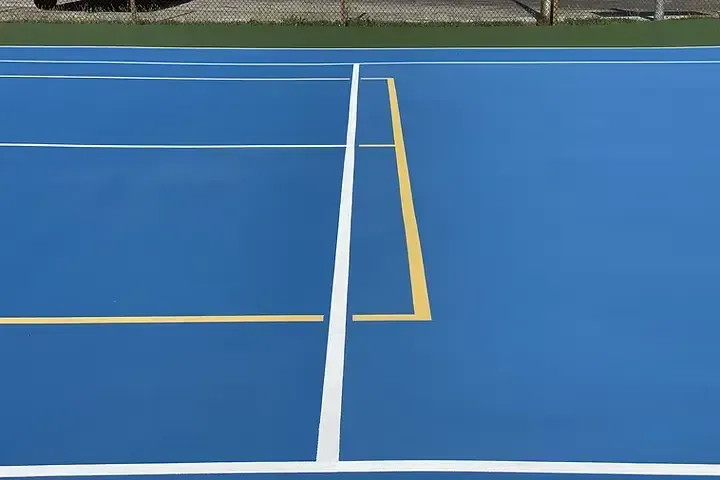 Sport Court - blue and yellow