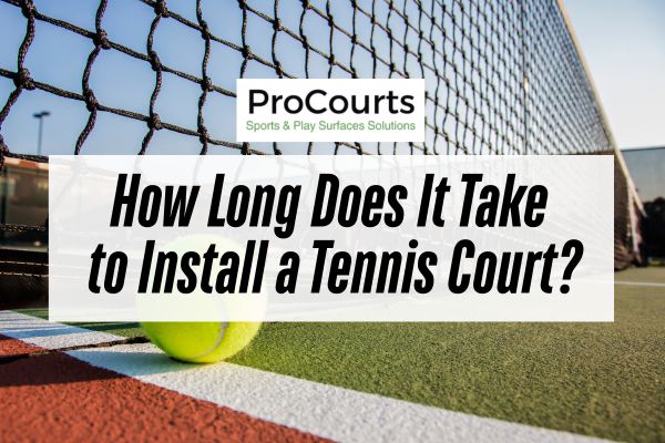 Tennis court in sunrise