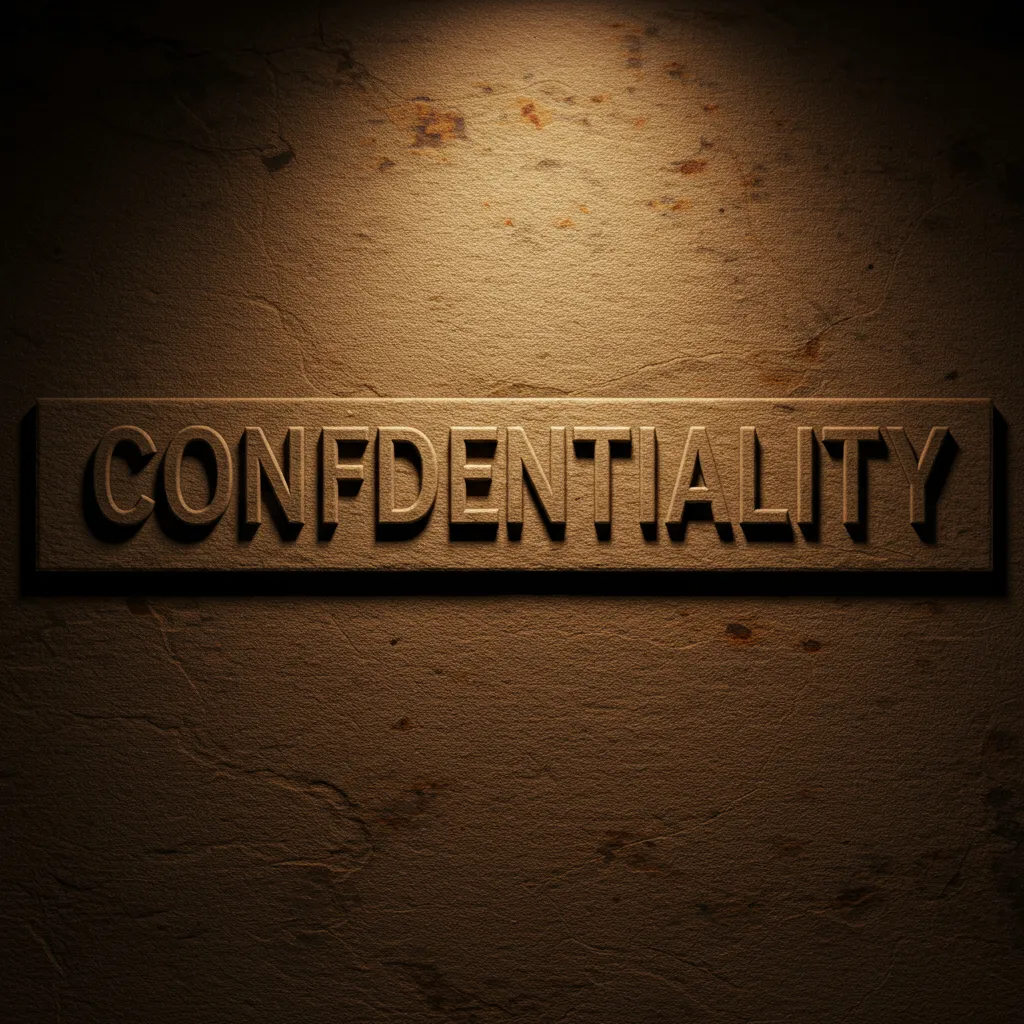 Icon representing the strict confidentiality and non-disclosure protocols used to protect business owners during a sale.