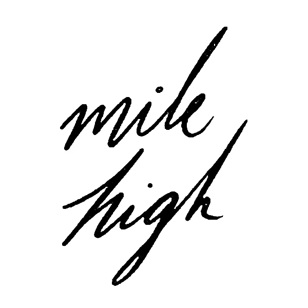 mile high lettering Tattoo