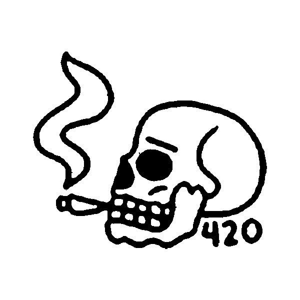 420 Skull Tattoo