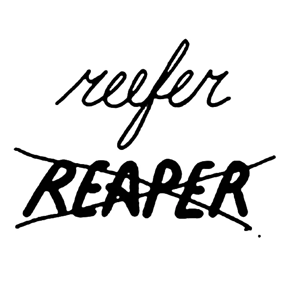 Marihuana Reaper Reefer Weed Tattoo
