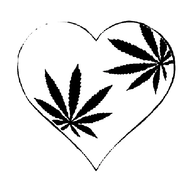 Heart Of Weed Tattoo
