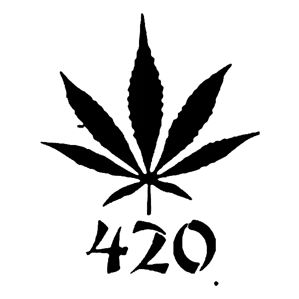 Cannabis Leaf 420 Tattoo