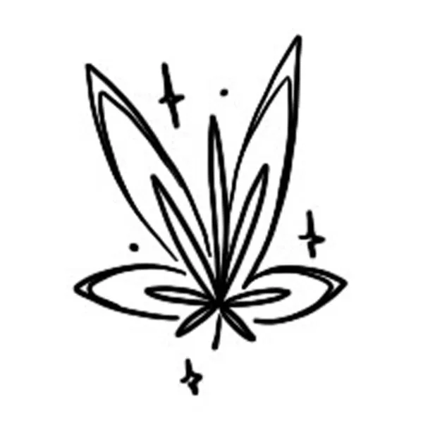 420 Cannabis Leaf with Wings Tattoo