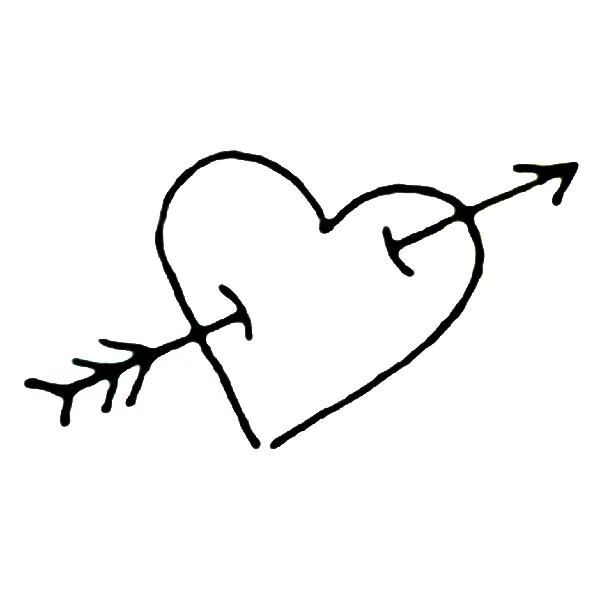 arrowed heart Tattoo