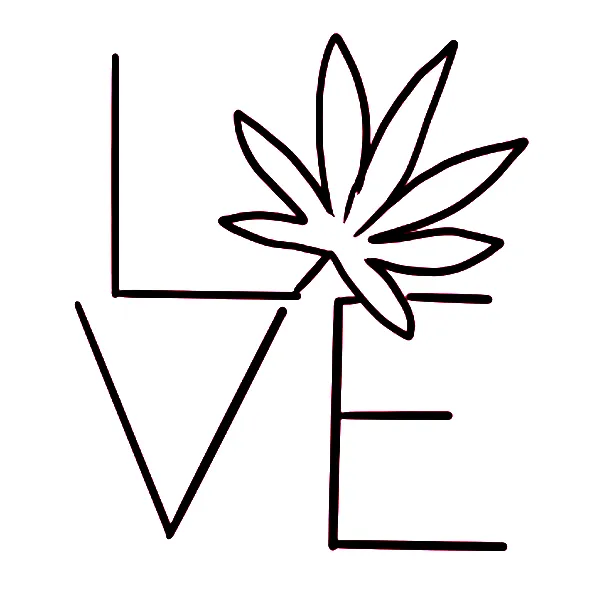 Love Weed Tattoo
