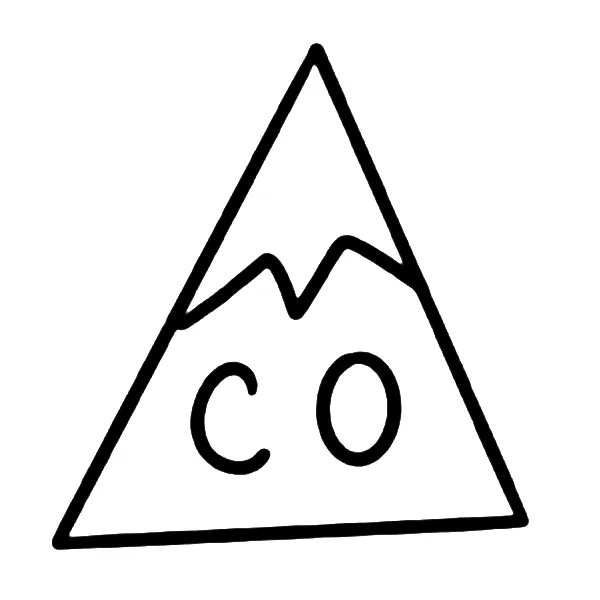CO in triangle tattoo