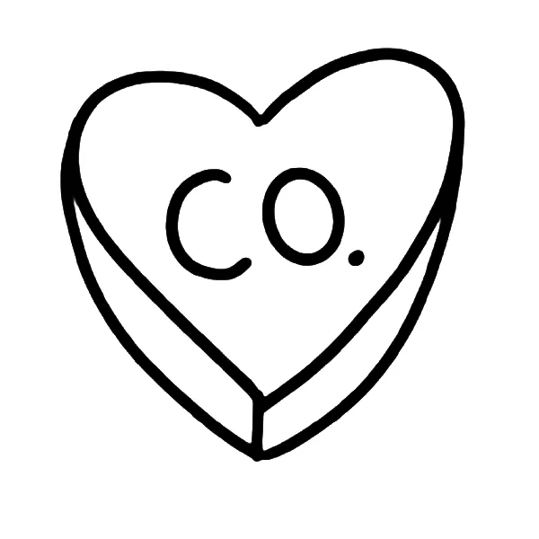Heart CO tattoo