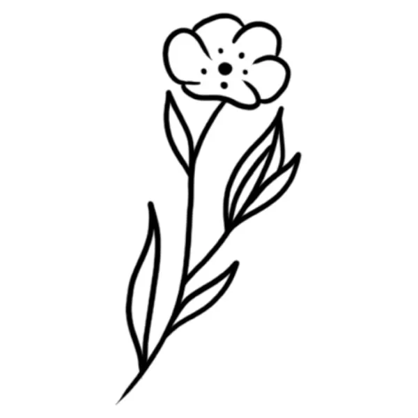 Flower tattoo.