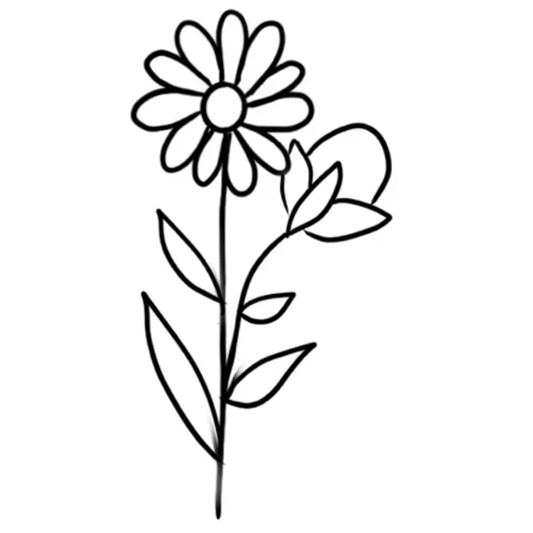 Flowers tattoo.