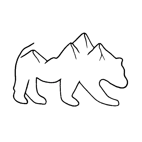 Bear tattoo.
