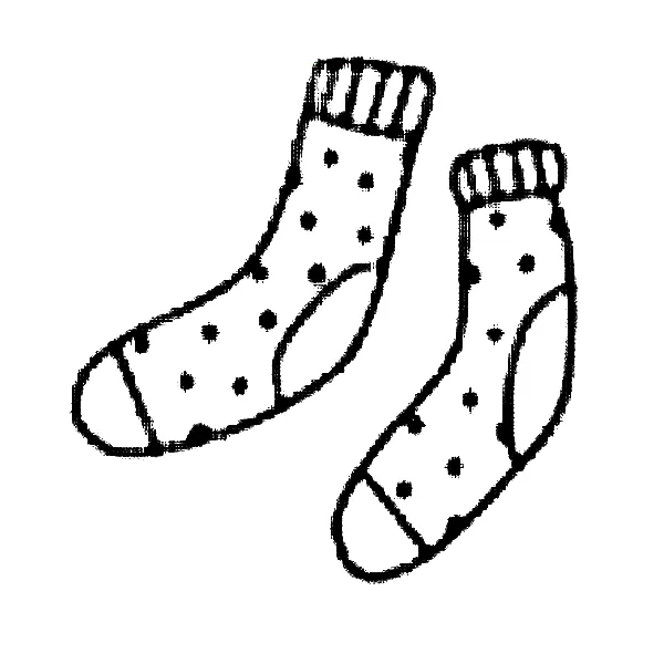 Socks tattoo.