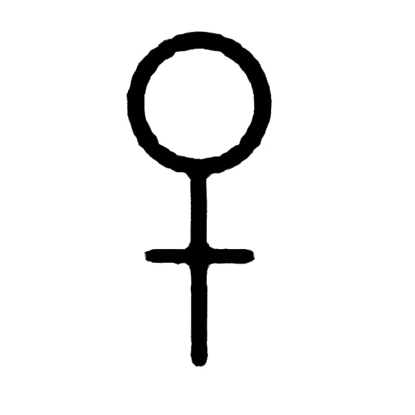 Female symbol tattoo