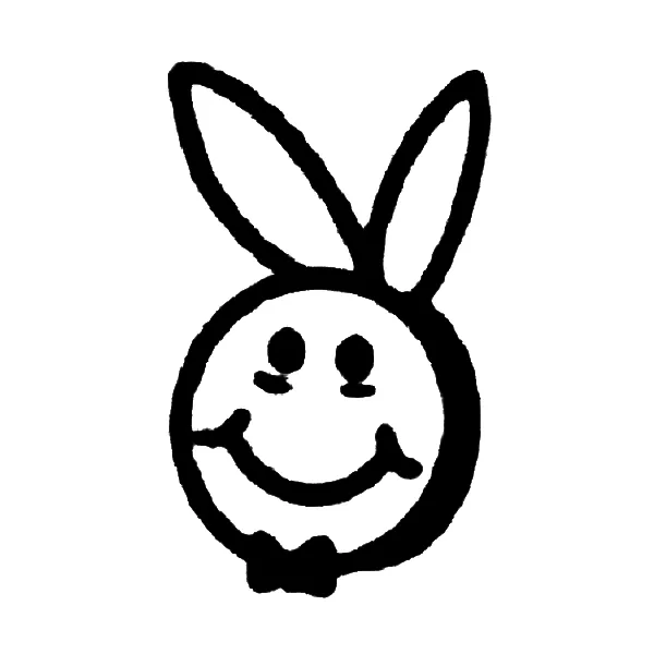 Happy rabbit tattoo
