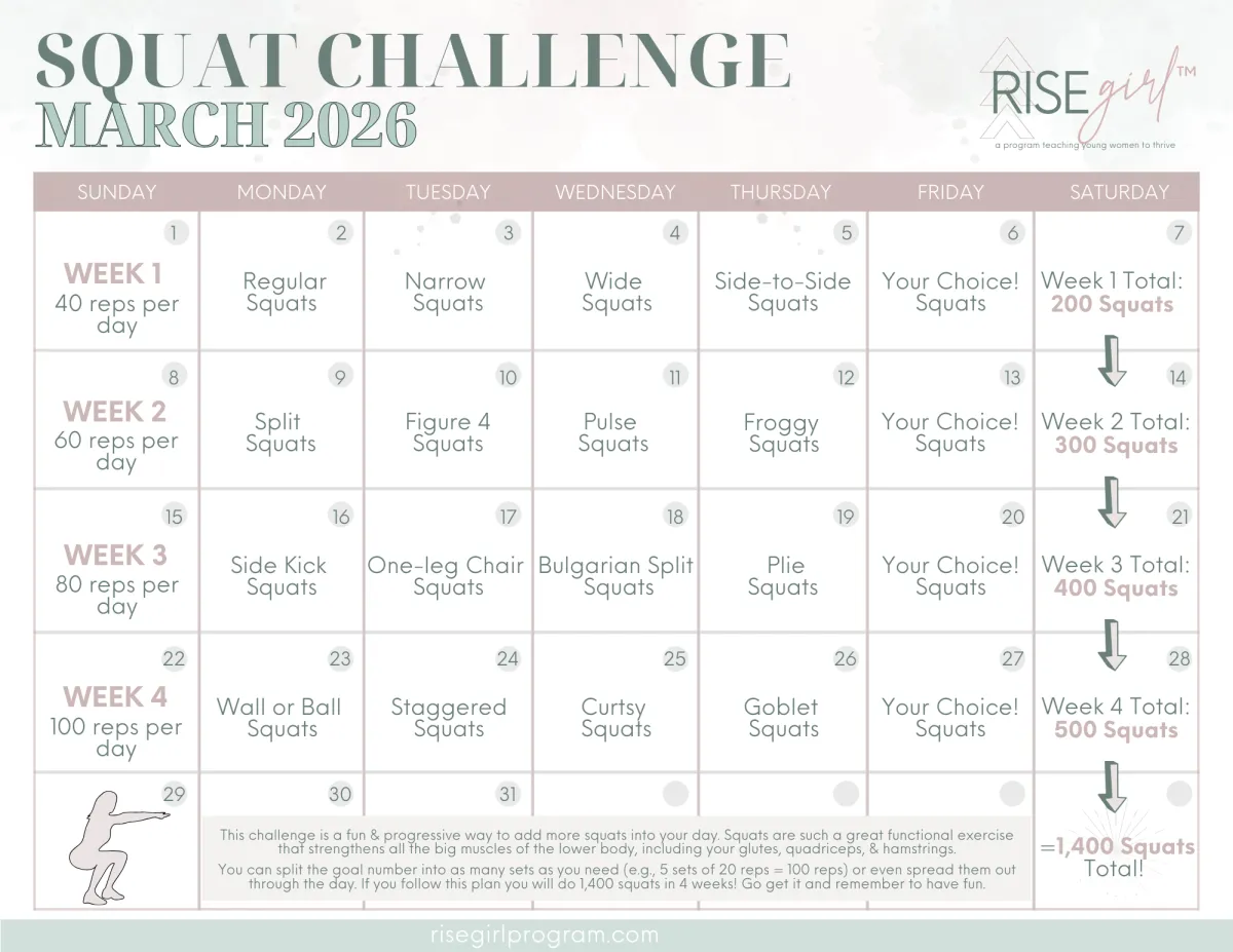 Squat Challenge of the Month