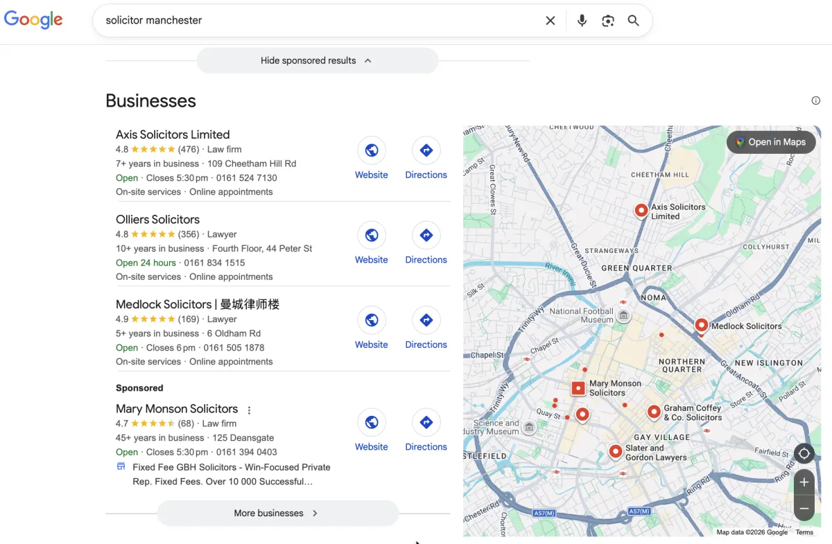Image of solicitor manchester google search