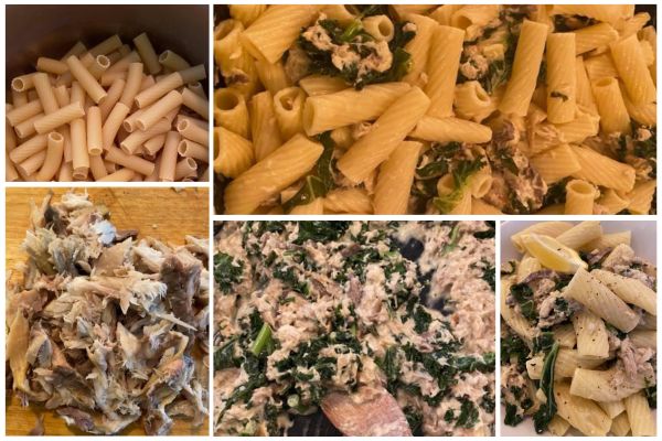 Creamy Mackerel & Kale Pasta | Easy Family Fish Dinner