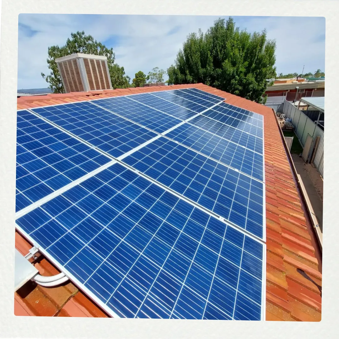 Professional solar panel cleaning service results - spotless solar array for maximum power output by Mike's Cleaning