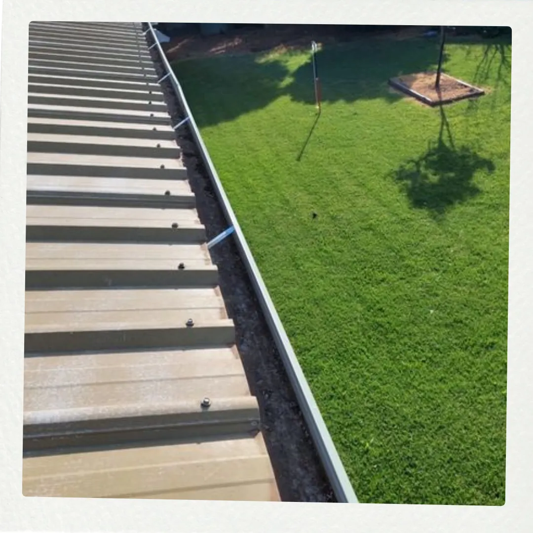 Professional gutter cleaning results showing clear, debris-free gutters and downpipes by Mike's Cleaning Services Sunraysia
