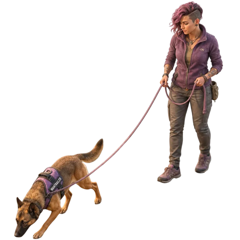Mantrailing terapéutico beneficios perros reactivos Alicante