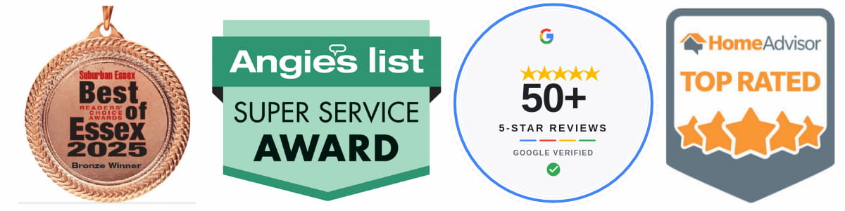 Service Awards - Best of Essex, Angie's List, Google and Home Advisor