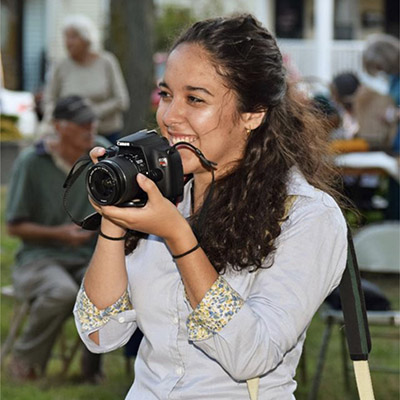 photo of giulya our creative assistant at the beacon studio
