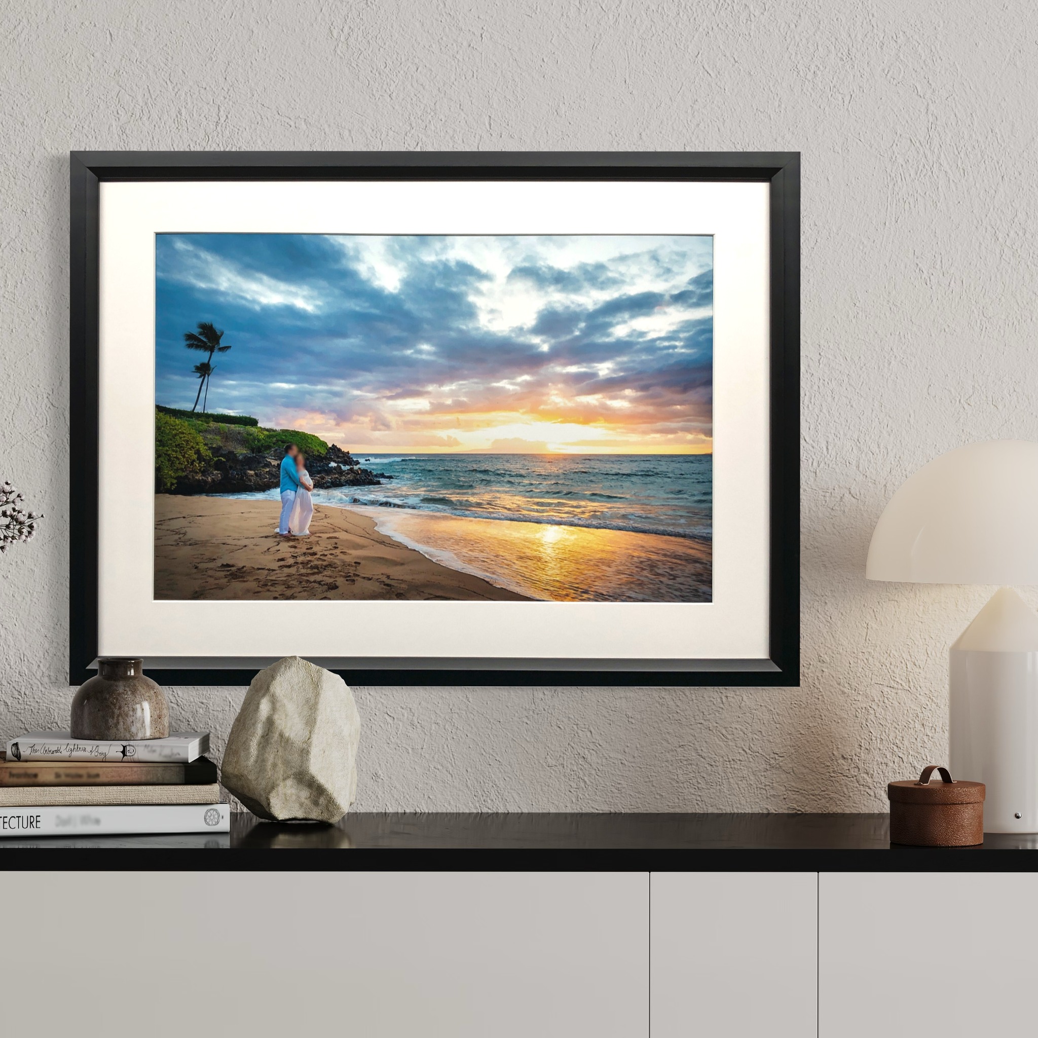 picture framing sample wall