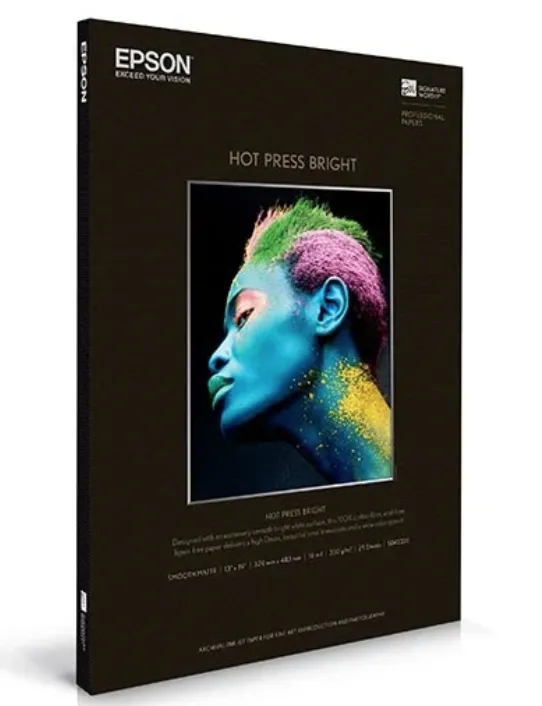 Roll of Epson Premium Luster photo paper for professional photography and fine art printing